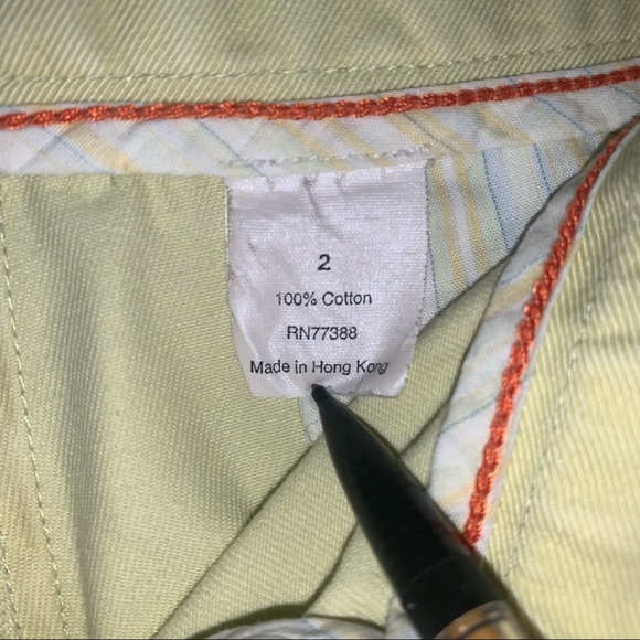 J.Crew size 2 low fit yellow shorts - Picture 5 of 15